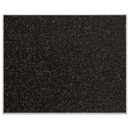 United Visual Products Sliding Door Indoor Enclosed Corkboard, 9 UV9012ACS-BLACK-CLOUD